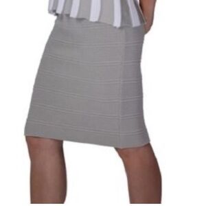 NWT Biana 515 Horizon Pencil Skirt L Beige-Gray Size L NEW